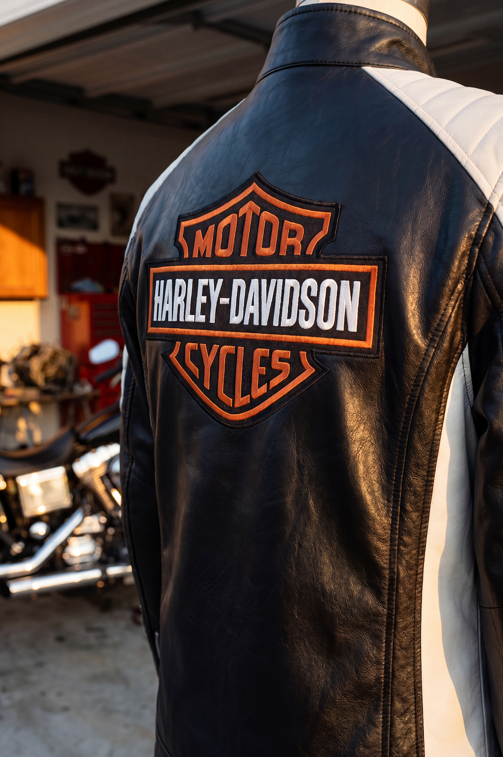 MadeByBrenda™ Handmade Vintage Harley Leather Jacket – Brendas Crafts