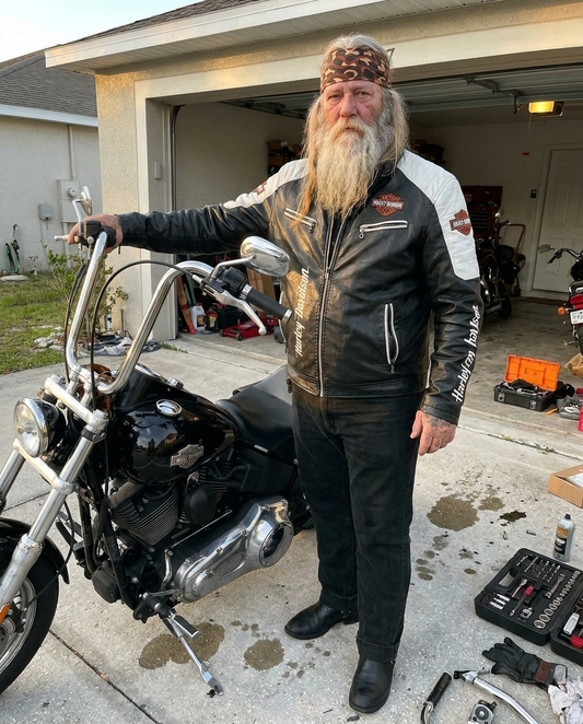 MadeByBrenda™ Handmade Vintage Harley Leather Jacket